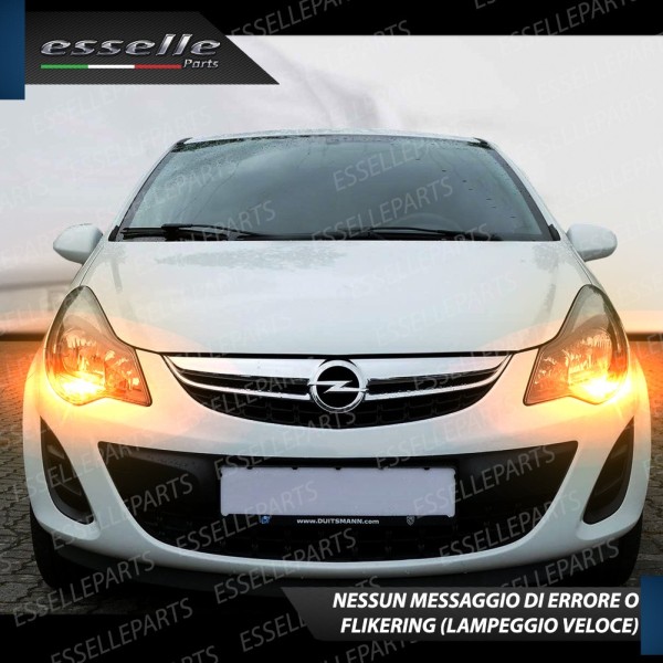 Coppia Frecce Anteriori PY24W 66 LED Canbus 3.0 per OPEL CORSA D RESTYLING