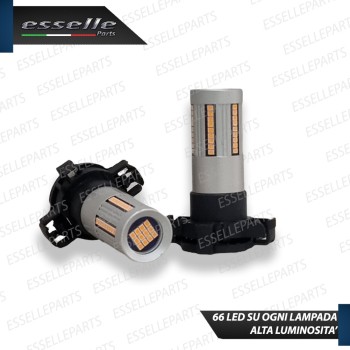 Coppia Frecce Anteriori PY24W 66 LED Canbus 3.0 per ABARTH 500 595 695 con Bixenon