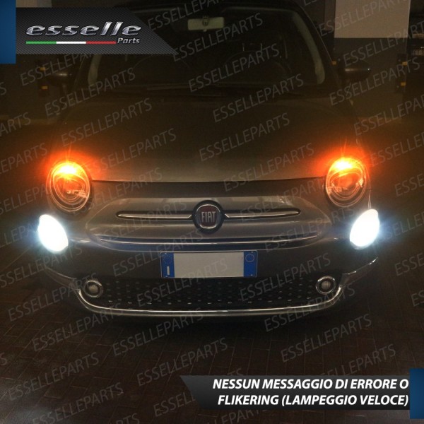 Coppia Frecce Anteriori PY24W 66 LED Canbus 3.0 ABARTH 500 595 695 con lenticolari