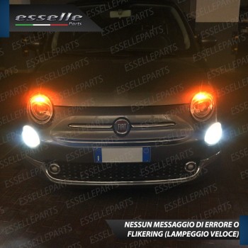 Coppia Frecce Anteriori PY24W 66 LED Canbus 3.0 ABARTH 500 595 695 con lenticolari