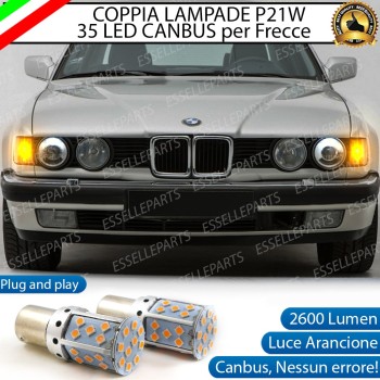 Coppia Frecce Anteriori P21W 35 LED Canbus BMW SERIE 7 E32