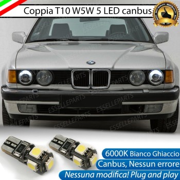 Luci posizione T10 W5W 5 LED Canbus BMW SERIE 7 E32