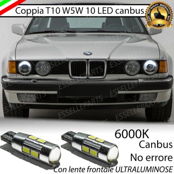 Lampade T10 W5W Canbus 10 LED no error luci posizione BMW SERIE 7 E32