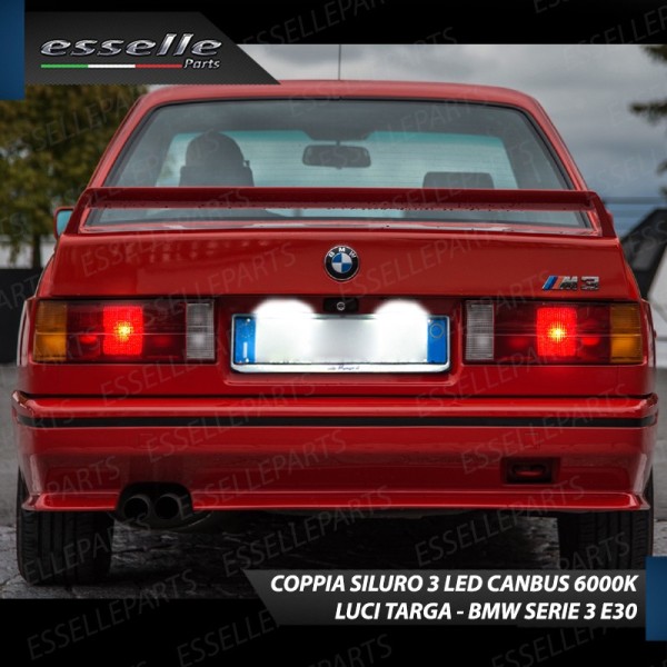 Luci Targa a Led per Bmw Serie 3 E30 Lampade Canbus 6000K