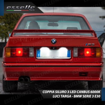 Luci Targa a Led per Bmw Serie 3 E30 Lampade Canbus 6000K