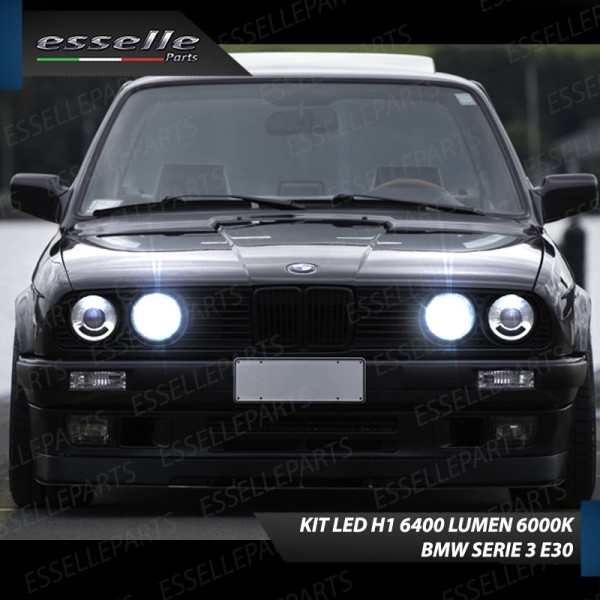 Kit Full LED H1 Abbaglianti 6400 Lumen 6000K bianco BMW SERIE 3 E30