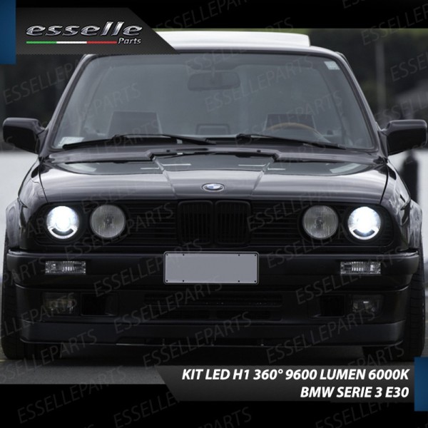 Conversione Fari Full LED 9600LM + 6400LM BMW SERIE 3 E30 con fari lenticolare