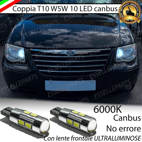 Luci Posizione 10 LED Per Chrysler Voyager MK4 6000k Canbus