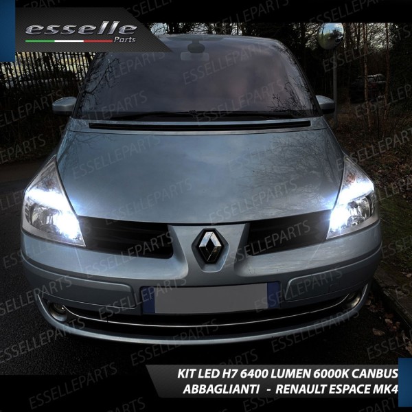 Kit Full LED H7 6400 LUMEN Abbaglianti RENAULT ESPACE IV