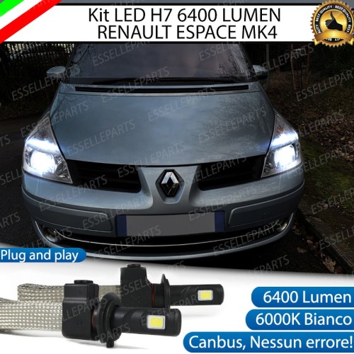 Kit Full LED H7 6400 LUMEN Anabbaglianti RENAULT ESPACE IV