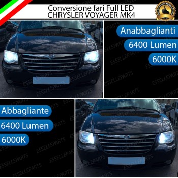 Conversione Fari Full LED Chrysler Voyager MK4 6000K Bianco
