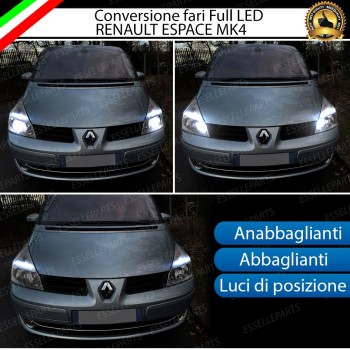 Conversione Fari Full LED Per Renault Espace 4 6000K Bianco