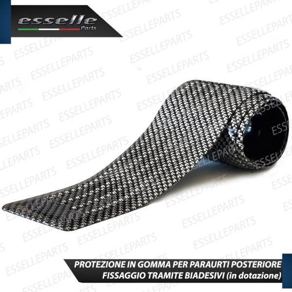 Protezione Carbon Look Soglia Posteriore Bagagliaio in Gomma