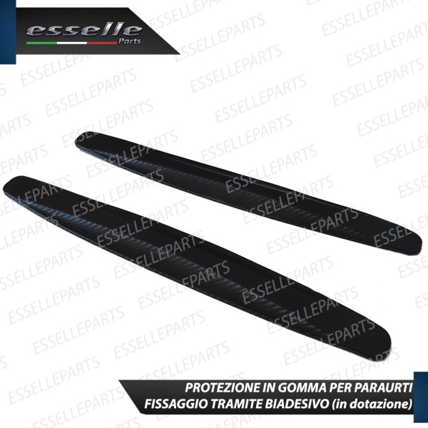 Protezione Carbon Look Per Paraurti in Gomma Resistente Anti-Collisione e antigraffio