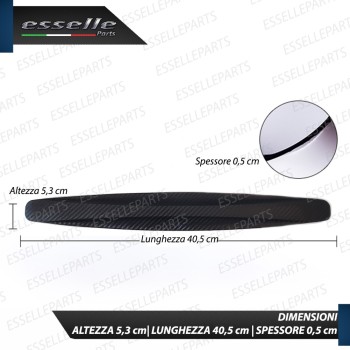 Protezione Carbon Look Per Paraurti in Gomma Resistente Anti-Collisione e antigraffio Protezione Carbon Look Per Paraurti in Gomma Resistente Anti-Collisione e antigraffio