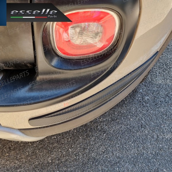 Protezione Carbon Look Per Paraurti in Gomma Resistente Anti-Collisione e antigraffio