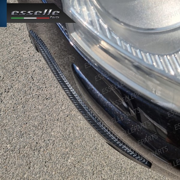 Protezione Carbon Look Per Paraurti in Gomma Resistente Anti-Collisione e antigraffio