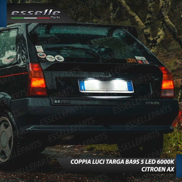 Luci Targa Led Canbus CITROEN AX 6000K Luce Bianca No Error