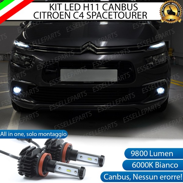 Kit Full Led 6000k canbus CITROEN C4 SPACETOURER Fendinebbia No Error