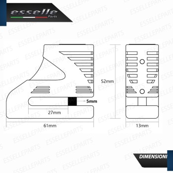 Blocca disco in acciaio Inox ad alta sicurezza per  moto,motorini,scooter,quad Ktm