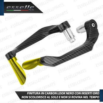 PARALEVE PROTEZIONE PER FRENO E FRIZIONE CARBON LOOK con inserti ORO Benelli