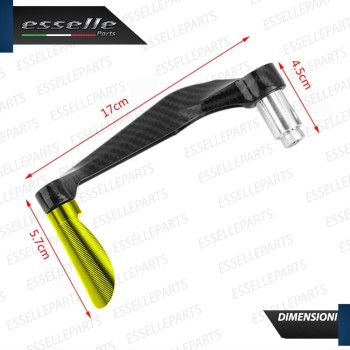 PARALEVE PROTEZIONE PER FRENO E FRIZIONE CARBON LOOK con inserti ORO Malaguti PARALEVE PROTEZIONE PER FRENO E FRIZIONE CARBON LOOK con inserti ORO Malaguti