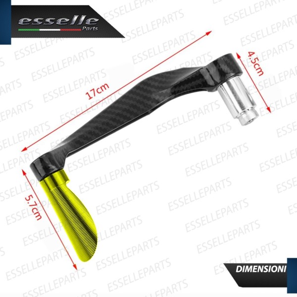 PARALEVE PROTEZIONE PER FRENO E FRIZIONE CARBON LOOK con inserti ORO Triumph