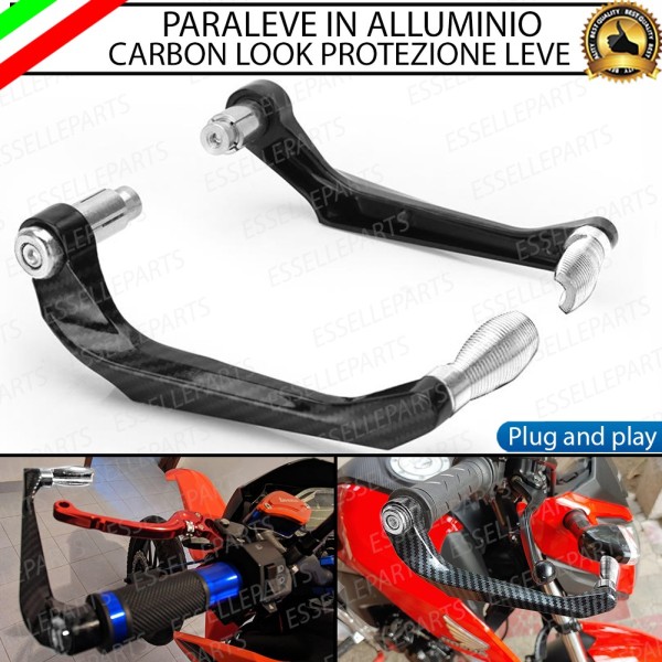 PARALEVE PROTEZIONE PER FRENO E FRIZIONE CARBON LOOK con inserti ARGENTO Piaggio