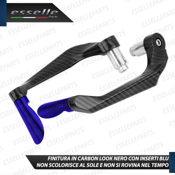 PARALEVE PROTEZIONE PER FRENO E FRIZIONE CARBON LOOK con inserti BLU Aprilia