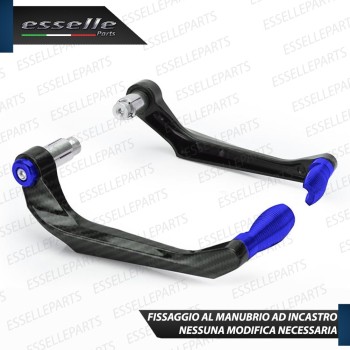 PARALEVE PROTEZIONE PER FRENO E FRIZIONE CARBON LOOK con inserti BLU Ktm