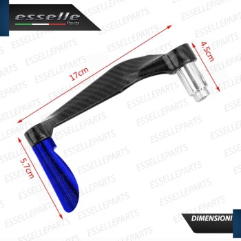 PARALEVE PROTEZIONE PER FRENO E FRIZIONE CARBON LOOK con inserti BLU Malaguti PARALEVE PROTEZIONE PER FRENO E FRIZIONE CARBON LOOK con inserti BLU Malaguti