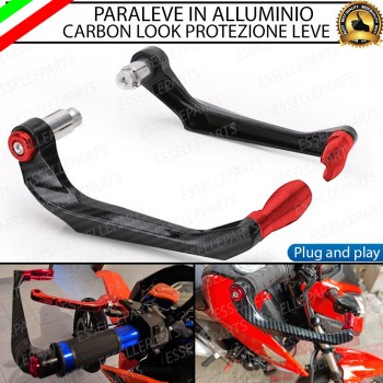 PARALEVE PROTEZIONE PER FRENO E FRIZIONE CARBON LOOK con inserti ROSSO Ducati