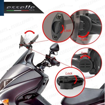 Deflettore - Fumè - Aggiuntivo Cupolino Regolabile in ABS per Cagiva