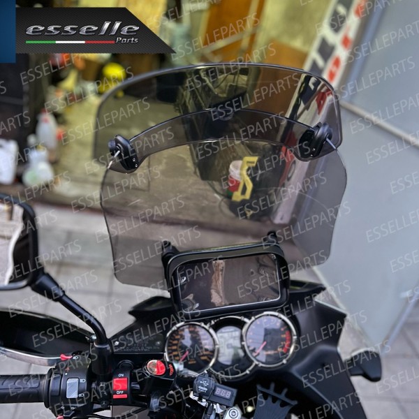 Deflettore - Fumè - Aggiuntivo Cupolino Regolabile in ABS per Peugeot moto