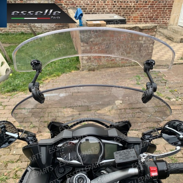 Deflettore - TRASPARENTE - Aggiuntivo Cupolino Regolabile in ABS per Aprilia