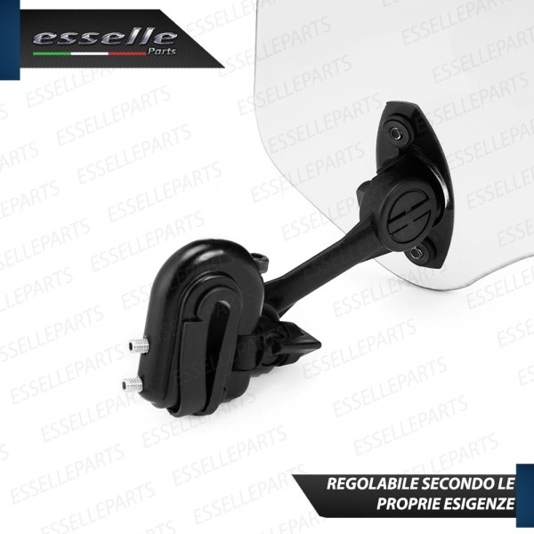 Deflettore - TRASPARENTE - Aggiuntivo Cupolino Regolabile in ABS per Moto Guzzi