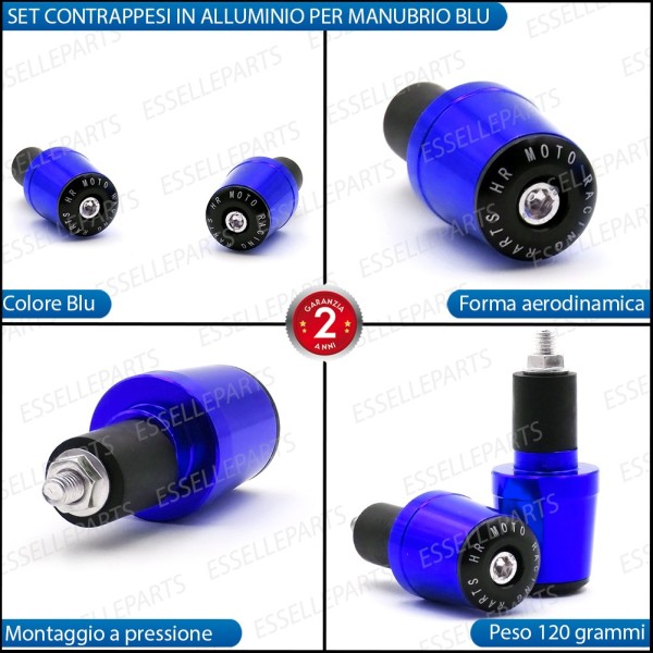 Bilancieri Stabilizzatori BLU LUCIDO in metallo specifici per Lambretta