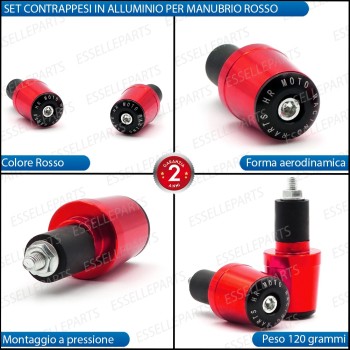 Bilancieri Stabilizzatori ROSSO LUCIDO in metallo specifici per Derbi