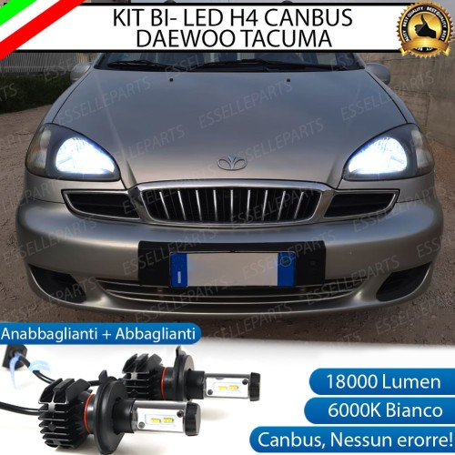 Kit Full LED H4 18000 LUMEN Anabbaglianti + Abbaglianti per DAEWOO TACUMA