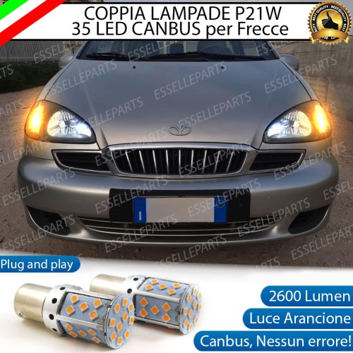Coppia Frecce Anteriori P21W 35 LED Canbus DAEWOO TACUMA