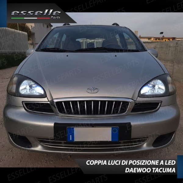 Lampade T10 W5W Canbus 10 LED no error luci posizione DAEWOO TACUMA