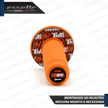 Manopole Antiscivolo - ARANCIONE - specifiche per moto, motorini, scooter, quad Kymco