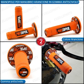 Manopole Antiscivolo - ARANCIONE - specifiche per Triumph