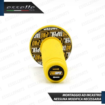 Manopole Antiscivolo - GIALLO - specifiche per moto, motorini, scooter, quad Triumph