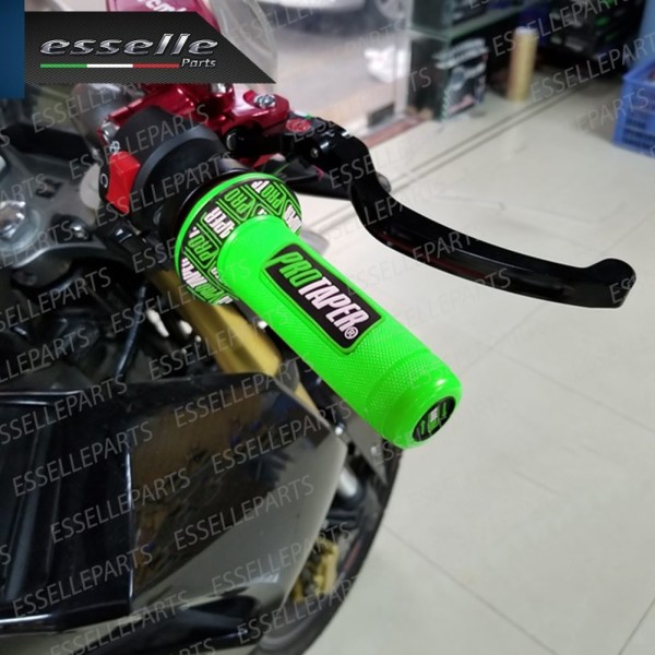 Manopole Antiscivolo - VERDE - specifiche per moto, motorini, scooter, quad Buell