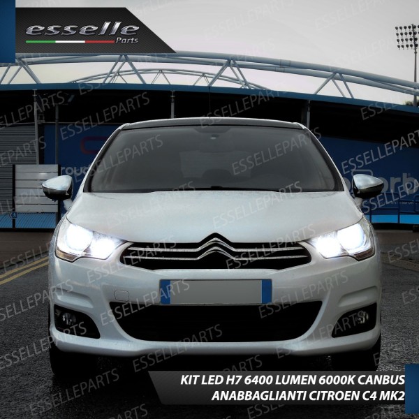 Conversione Fari Full LED 6000K bianco Citroen C4 MK2