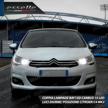 Conversione Fari Full LED 6000K bianco Citroen C4 MK2