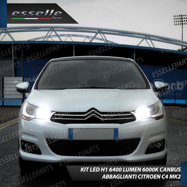Conversione Fari Full LED 6000K bianco Citroen C4 MK2