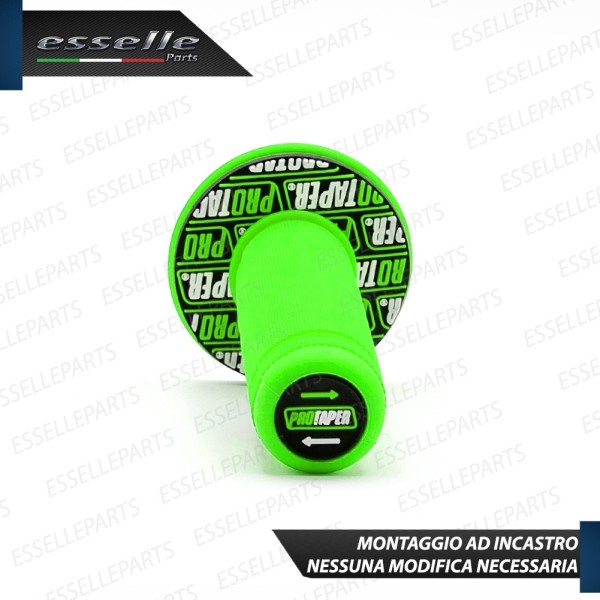Manopole Antiscivolo - VERDE - specifiche per moto, motorini, scooter, quad Triumph