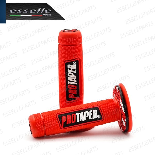 Manopole Antiscivolo - ROSSO - specifiche per moto, motorini, scooter, quad Buell
